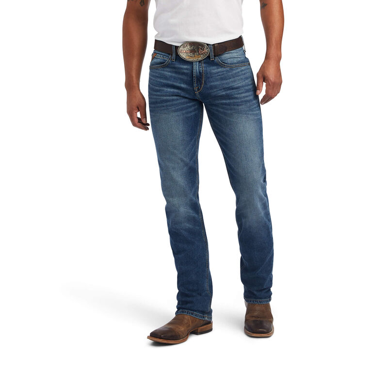 Ariat Jeans Herren - M7 Slim Madera Straight Blau ( XURIO-9568 )